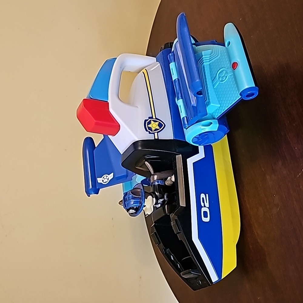Paw Patrol Blue White Yellow Chase Sea Cruiser Boat Playset